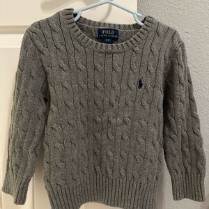 Polo Ralph Lauren Gray Cable Knit Sweater